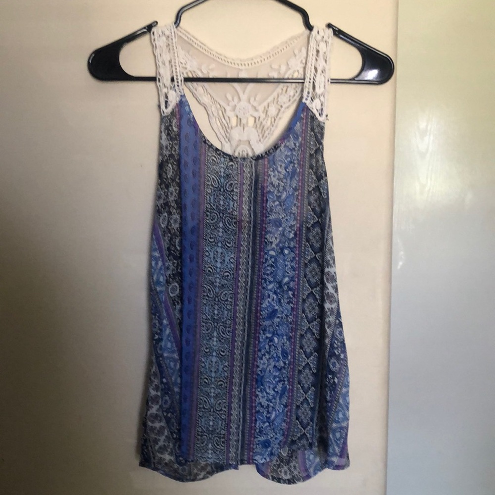Sheer tank top